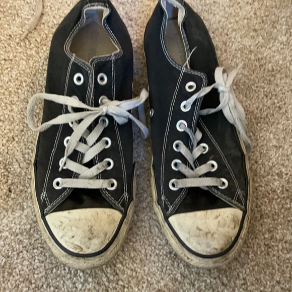 worn out black converse